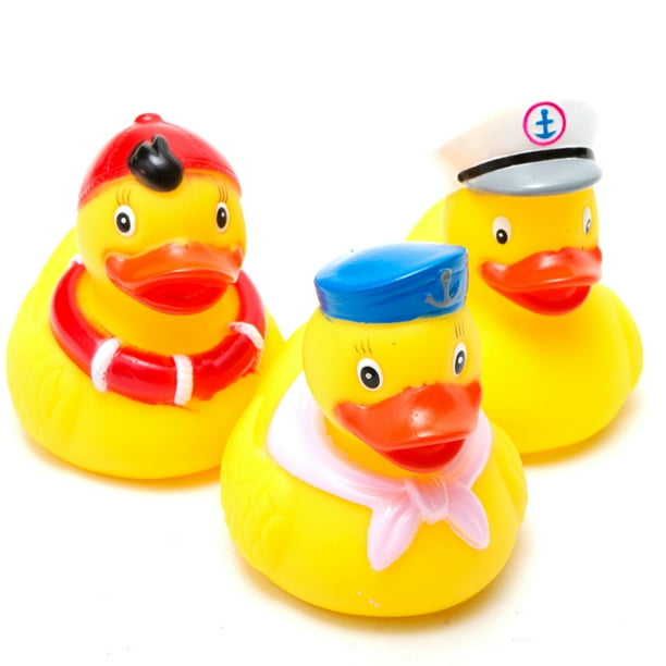 Weighted Ducks With Hats Package Of 12 Yellow