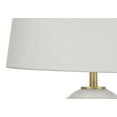 thumbnail image 3 of Monarch Specialties Lighting, 26"h, Table Lamp, White Ceramic, Ivory / Cream Shade, Transitional, 3 of 6
