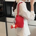 thumbnail image 2 of Bolso bandolera de hombro de gran capacidad y moderno con textura de alta calidad y diseño de lichi para mujer, ideal para el día a día, 2025, 2 of 5