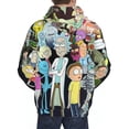 thumbnail image 6 of Rick And Morty Mens Active Sweatshirts Cozy Hoodie 3d Graphic Sweater Casual Winter Clothes Tops Coat Large, 6 of 7
