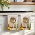 thumbnail image 7 of Groundhog Day Kitchen Towels Set of 1, Sunflower Spring Floral Botanical Rustic Absorbent Dish Towels for Kitchen, Microfiber Hand Towel, Quick Drying Tea Towel for Cleaning Decorative Dishcloths, 7 of 7