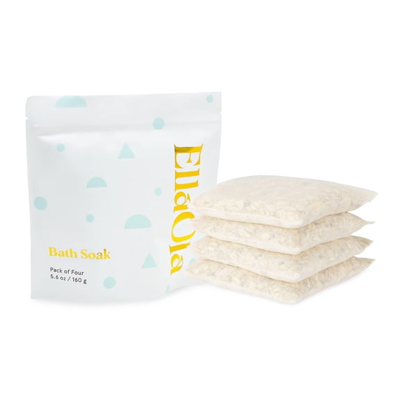 Jabón de baño EllAola Organic para bebés y niños con avena, 4 baños