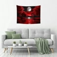 thumbnail image 5 of RKSupls Artistic Red Night Trees and Moon Tapestry,Home Tapestry Suitable for Hanging for Decorative Wall Hanging, Decorative Bedroom, Living Room Decoration - 40x30in, 5 of 6