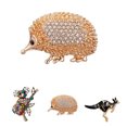 thumbnail image 4 of pitrice Rhinestones Animal Shaped Brooch Suits Clothes Collar Scarf Badge Pin Shining Chest Pin Jewelry Type 2, 4 of 9