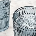 thumbnail image 2 of Kate Aspen Textured Striped Blue Drinking Glasses Set of 6 -13 oz Vintage Glassware Set Cocktail Glass Set, Juice Glass, Water Cups | Hostess Gift, Present for Newlyweds or New Home Owners, 2 of 7