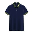 thumbnail image 6 of Yiliang Mens Trendy flexible EcoSmart Polo Shirt Moisture Wricking Top for Gym or Office, 6 of 6
