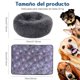 thumbnail image 5 of Cama para Perros, Cómoda Cama Redonda para Mascotas con Forma de Rosquilla para Perros y Gatos, Fondo Antideslizante, Lavable (Gris Oscuro, 70 x 70 cm), 5 of 7