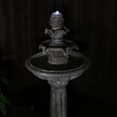 thumbnail image 6 of Sunnydaze Ornate Elegance Traditional White Polyresin Solar Fountain with Battery, 6 of 8