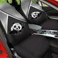 thumbnail image 4 of POLERO Car Seat Cover, Panda Silver Metal Print Auto Seat Protector Breathable Front Seat Cover Set, SUV/Truck/Van/Car Universal Seat Covers, Set of 2, 4 of 7