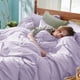 thumbnail image 3 of Juego de edredón Bedsure King Size, morado claro, 7 piezas, 3 of 9