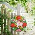 thumbnail image 2 of Corona de Navidad de diamantes de imitación de taladro de forma especial con decoración de banda de lámpara colgante de llavero Hugtrwg Para estrenar, 2 of 6