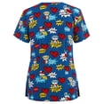 thumbnail image 3 of Puntoco Mujeres Animal Print Casual Manga corta Cuello en V Carer top Puntoco Puntoco-867, 3 of 4