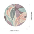 thumbnail image 2 of Eveokoki Round Vinyl Tablecloth 60 inch Abstract Leaves Tablecloth Waterproof Oilproof Tablecloth Wipeable Tablecloth Decorative Table Cover Picnic Tablecloth, 2 of 5