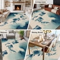 thumbnail image 5 of Large Area Rugs for Living Room Bedroom, Navy Blue Fish 5'x8' Rug Washable Carpet Runner Indoor Outdoor, Nautical Coastal Summer Ocean Modern Rustic Non Slip Floor Mats Rug for Kitchen, Bathroom, 5 of 8