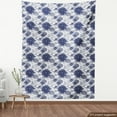 thumbnail image 3 of Ambesonne Vintage Fabric by the Yard Upholstery, Dotted Digital Paint, 2 Yards, Blue White, 3 of 4
