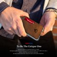thumbnail image 3 of ENIGMA Minimalist Bifold Card Holder Front Pocket Wallet for Men, RFID Blocking Leather Tactical Wallet - Crazy Horse, 3 of 6