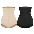 thumbnail image 4 of High Waist Body Shaper Shorts Shapewear For Women Tummy Control Thigh Slimming Technology Black/Apricot Large Size S-2XL, 4 of 8