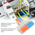 thumbnail image 3 of Electrical Cable Connector, Easy Installation 10 To 20AWG 41A 450V  5Pcs Strong Conductivity Wiring Connector Copper Contact  For Machinery, 3 of 8