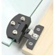 thumbnail image 5 of 2pcs of glass door hinges showcase wine cabinet clip door hinge(suitable for 5-8mm thickness glass-Blackdoor hinge replacement parts -black - Silver, 5 of 5