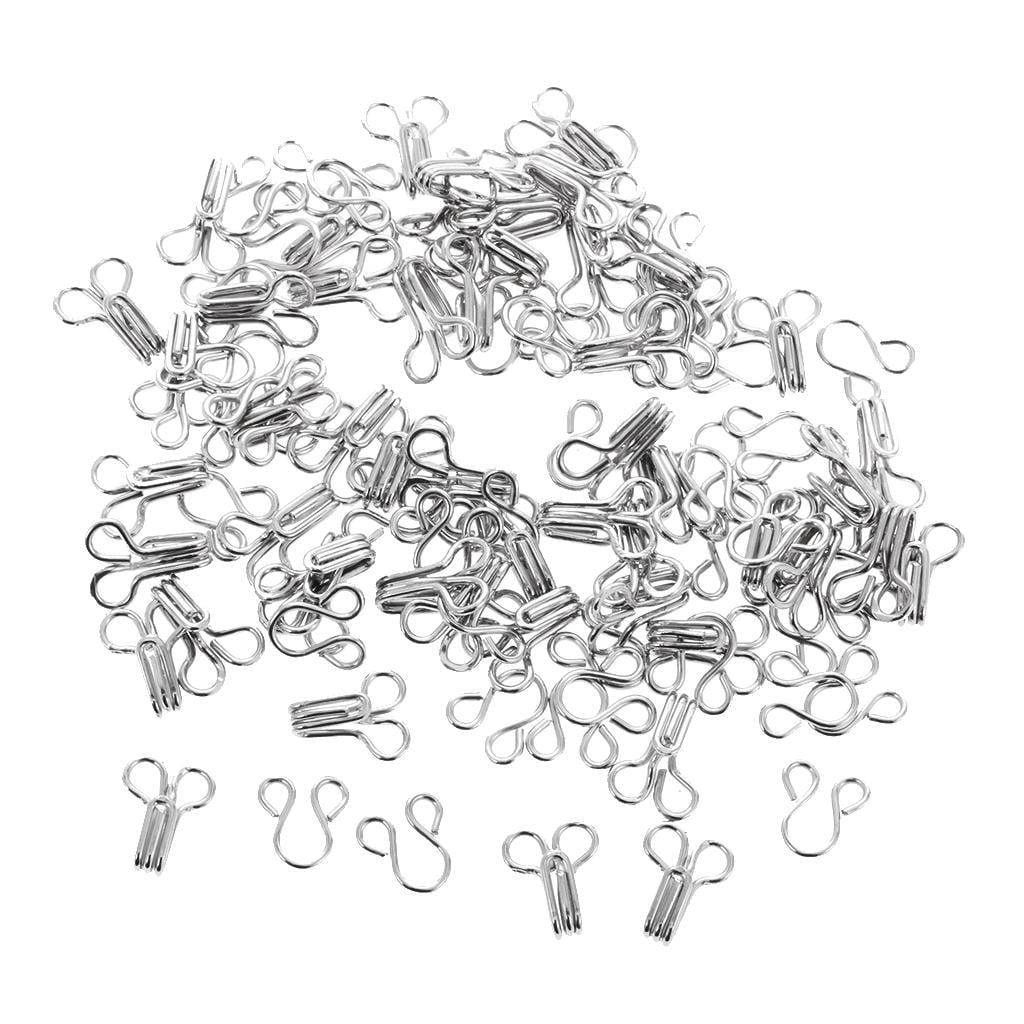 Set of 50 Hook Eyes Undergarment Clasp Fasteners Sewing On