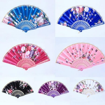 

Hand Held Folding Fans - Chinese/Japanese Vintage Retro Style