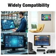 thumbnail image 6 of LESOWN VGA Industrial Touch Monitor 19 inch 1440x900 FHD LCD Screen DC12V VESA Display with Speakers for Gaming Projection TV PC, 6 of 8