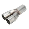 thumbnail image 1 of Colector de tubo de escape de acero inoxidable, entrada doble de 2 pulgadas, salida única de 2,5 pulgadas, 1 of 8