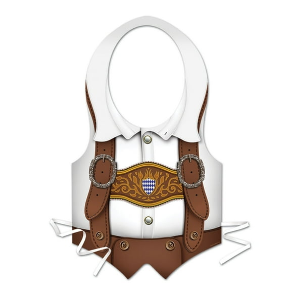 Chalecos de plástico Beistle para Oktoberfest, paquete de 48