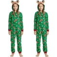 thumbnail image 5 of Asisol Matching Family Pajamas Sets Onesie Pajamas Christmas PJ's Holiday Nightwear Long Sleeves Jumpsuit Sleepwear, 5 of 6