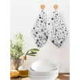 thumbnail image 2 of Grey Polka Dot Kitchen Dish Towels for Drying Dishes Set of 2, Modern Art Abstract Watercolor Dot Waffle Weave Microfiber Hand Tea Bathroom Towels Quick Dry & Absorbent Towel 12x12, 2 of 7