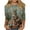 Gray, variant on Women's Plus Size Easter Rabbit Print Blouse 3/4 Sleeve Tunic Top Easter Shirts for Women Funny Egg Graphic Tees White A S