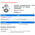thumbnail image 2 of Clutch Kit - Compatible with 2017 - 2019 Hyundai Elantra 1.6L 4-Cylinder Turbocharged 2018, 2 of 2