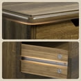 thumbnail image 6 of 6 Drawer Dresser, Modern Wooden Storage Chest with Embedded Handles, Anti-Tip Safety Device, Bedroom Organizer for Living Room Kids Room - Dark Brown, 6 of 9