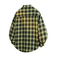 thumbnail image 3 of FDGIU Men's 2025 Flannel Shirt Jacket - Button Down Plaid Shacket, Fleece Lined with Pockets, Long Sleeve Lightweight Fall Outerwear & Layering Piece, 3 of 3