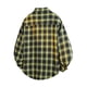 thumbnail image 3 of Kalauyu Men's Lightweight Shirts Long Sleeve Casual Plaid Button Down Shirt Jacket with Pockets, 3 of 3