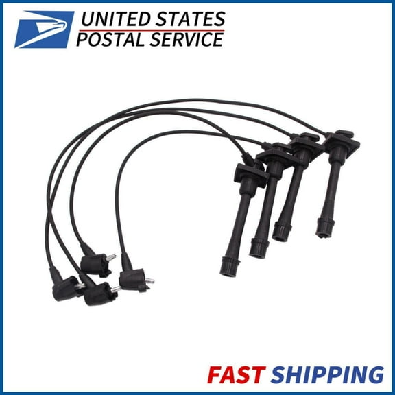 4x Spark Plug Wire Set 90919-22327 for 1993-1997 Toyota Corolla Celica 1.6L 1.8L
