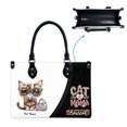 thumbnail image 5 of Mongolian Bobtail Cat Bag, Personalized Leather Handbags For Women - Personalized Bag with Name - Tote Bags for Mom Grandma - Custom Gifts Ideas for Her, Gift for Cat Lover, Cat Mom, 5 of 7