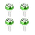 thumbnail image 1 of 4uds 6mm Metal Motocicleta Licencia Placa Marco Perno Tornillo Verde, 1 of 1