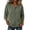 Green, variant on LEKWK Linen Tops for Women 3/4 Sleeve Button Down Tunic Tops Loose Fit V Neck Lightweight Solid Shirts Summer Beach Vacation Daily Outfits