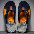 thumbnail image 4 of Mepaouo Mens Flip Flops Arch Support Comfortable Beach Thong Sandals Cushion Slip on Slippers Blue Size 8, 4 of 6