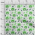 thumbnail image 2 of oneOone Cotton Poplin Light Green Fabric Kids Animal Craft Projects Decor Fabric Printed By The Yard 42 Inch Wide, 2 of 4