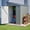 Gray, variant on LQLI 4x7 FT Lean to Storage Shed, Outdoor Metal Wall Side Storage Sheds with Lockable Door,Small Garden Tool Shed for Backayrd, Patio,Lawn,Easy Assembly