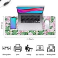 thumbnail image 5 of Long Mouse Pads for Desk,Pioneer Flower Floral Print Pattern Desk Mats on Top Of Desks, Desk Mouse Pad Extra Large with 3mm Non-Slip Base and Stitched Edge for Gaming,Office,Work,Home 31.5"x11.8", 5 of 6