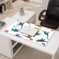 thumbnail image 3 of Long Mouse Pads for Desk,Colorful Dinosaurs Silhouettes Pattern Desk Mats on Top Of Desks, Desk Mouse Pad Extra Large with 3mm Non-Slip Base and Stitched Edge for Gaming,Office,Work,Home 31.5"x15.7", 3 of 6