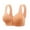 Orange, variant on DQRPSEETB Women's Sports Bras Womens Bras No Underwire Front Button Closure Bras Full Coverage Daily Bras Wireless Underwear Orange