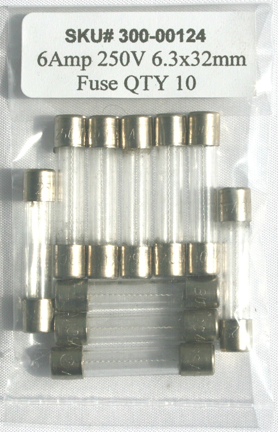 Glass Timed Fuse 20A/250VAC 6.3 x 32 mm T 10 Pieces Glass Timed Fuse 20A/250VAC 6.3 x 32 mm T 10 Pieces
