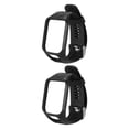 thumbnail image 1 of Maytalsory Silicone Wristband Strap For 2 3 Runner 2 3 Spark 3 GPS Watch black 2Set, 1 of 6