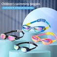 thumbnail image 3 of Tnobhg Kids Swimming Glasses Ergonomic Design Adjustable Anti-Fog UV Protection Swim Eyewear Diving Glasses for Children, 3 of 7