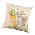 thumbnail image 3 of Fundas de almohada de Pascua, cojines para sofá, fundas de almohada decorativas con cremallera Conejito, 3 of 9