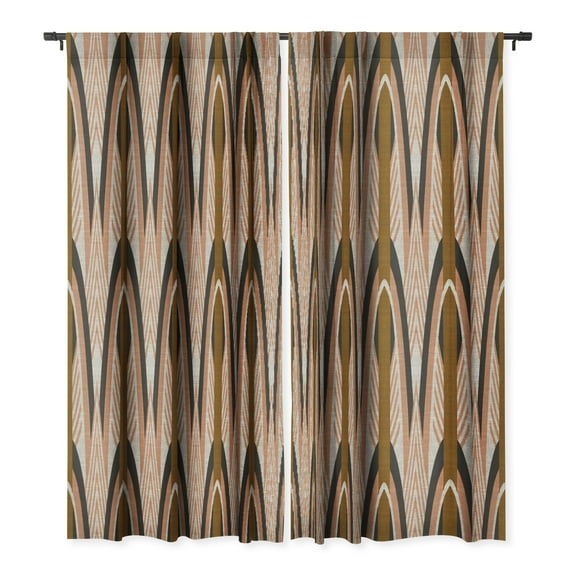 Society6 Holli Zollinger Kali Kama Pink Single Panel Room Darkening Window Curtain 50" x 96"